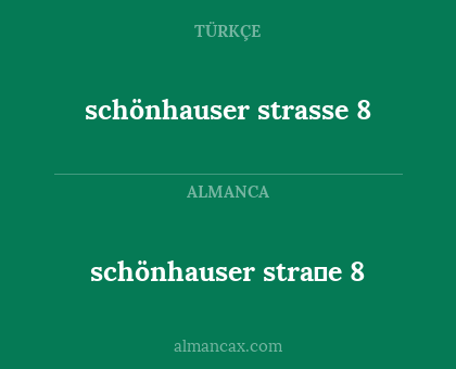 schönhauser straβe 8 - schönhauser strasse 8