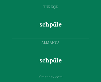 schpüle - schpüle