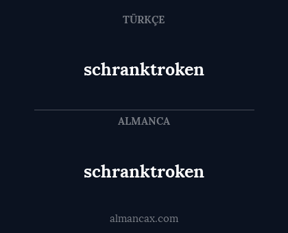 schranktroken - schranktroken