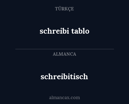 schreibitisch - schreibi tablo
