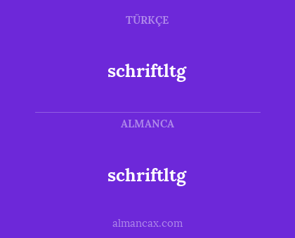 schriftltg - schriftltg