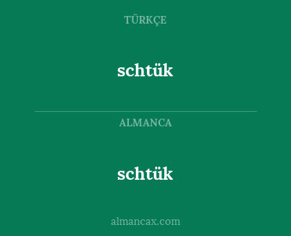 schtük - schtük