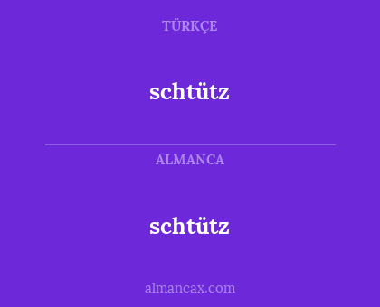 schtütz - schtütz