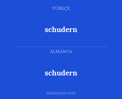 schudern - schudern