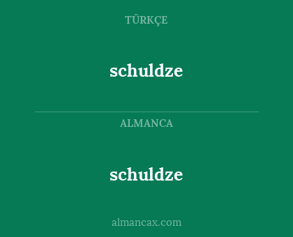 schuldze - schuldze