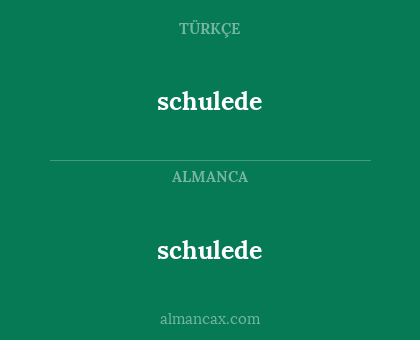 schulede - schulede