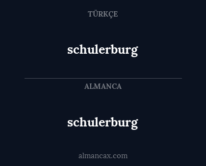 schulerburg - schulerburg
