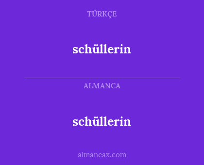 schüllerin - schüllerin