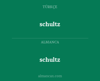schultz - schultz