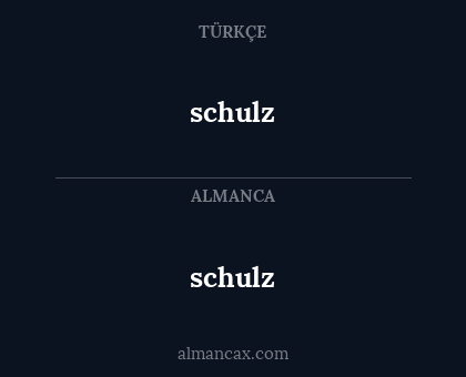 schulz - schulz
