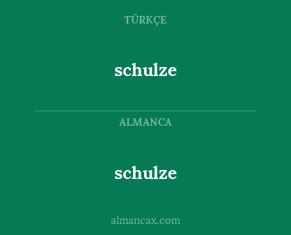 schulze - schulze