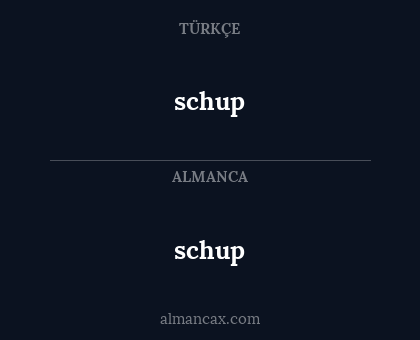 schup - schup