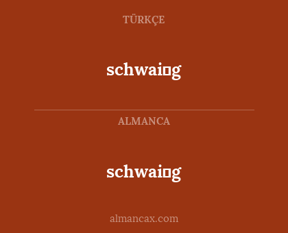 schwai̇g - schwai̇g