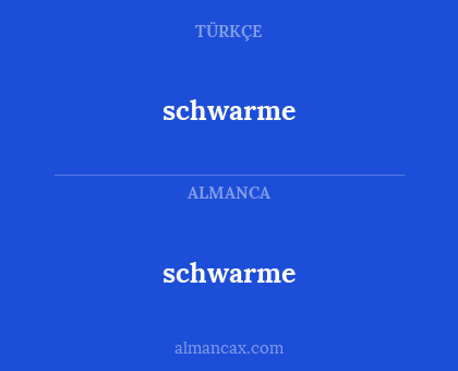 schwarme - schwarme