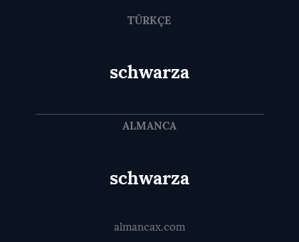 schwarza - schwarza