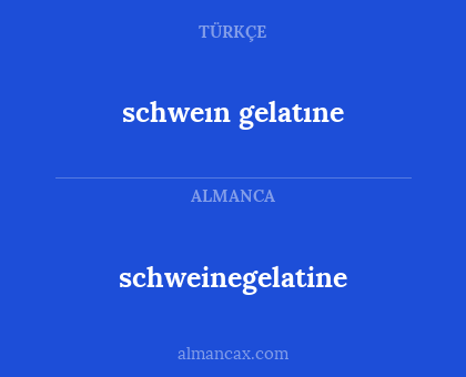 schweın gelatıne - schweinegelatine