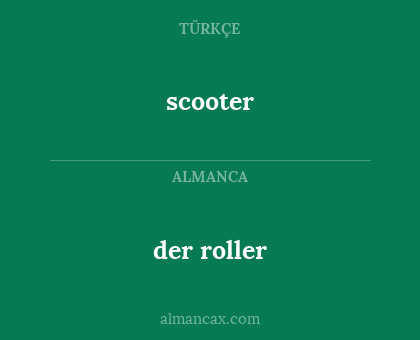 scooter - der roller