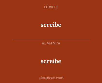screibe - screibe