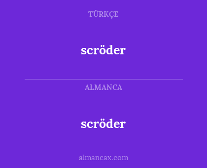 scröder - scröder