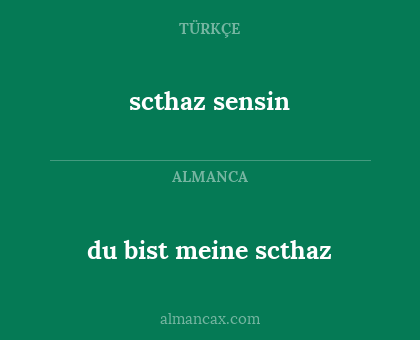 scthaz sensin - du bist meine scthaz