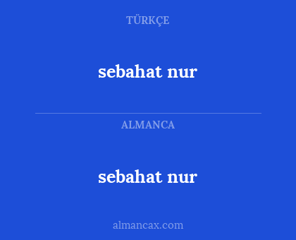 sebahat nur - sebahat nur