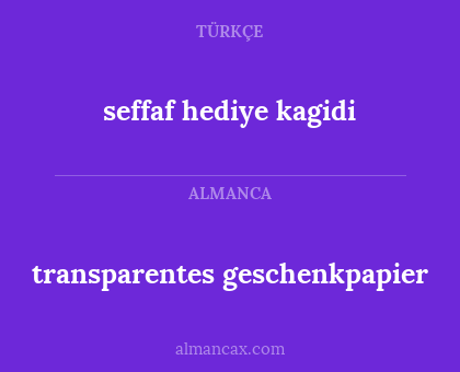 transparentes geschenkpapier - seffaf hediye kagidi