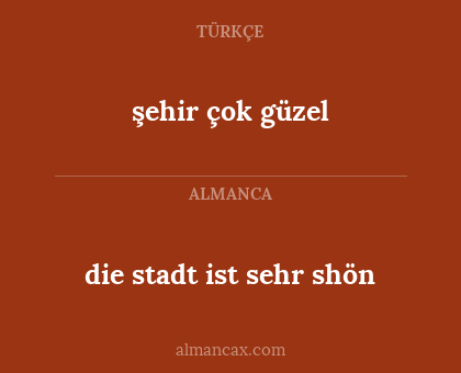 şehir çok güzel - die stadt ist sehr shön