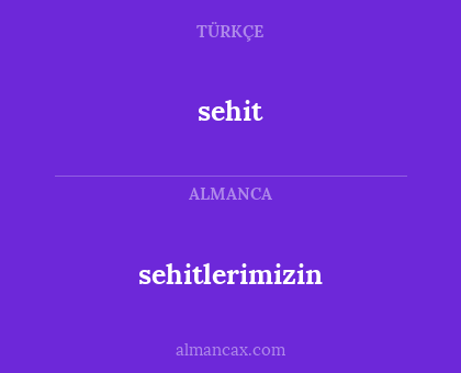 sehit - sehitlerimizin