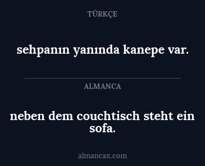 neben dem couchtisch steht ein sofa. - sehpanın yanında kanepe var.