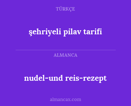 nudel-und reis-rezept - şehriyeli pilav tarifi