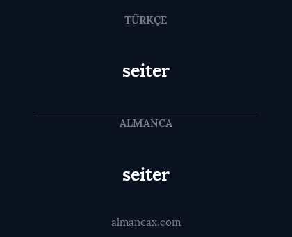 seiter - seiter