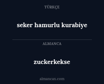 zuckerkekse - seker hamurlu kurabiye