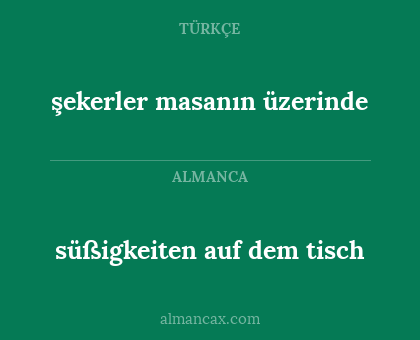 süßigkeiten auf dem tisch - şekerler masanın üzerinde