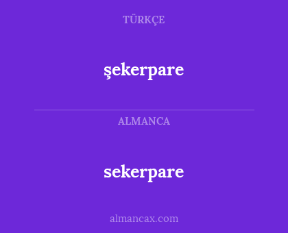 sekerpare - şekerpare