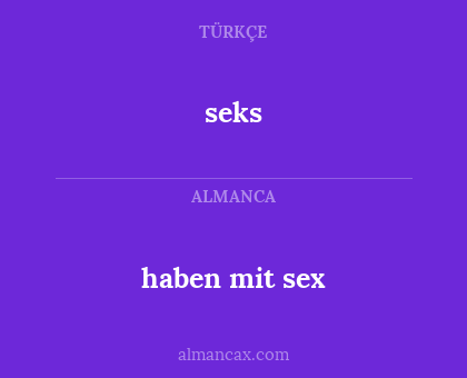 seks - haben mit sex