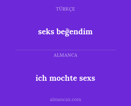 seks beğendim - ich mochte sexs