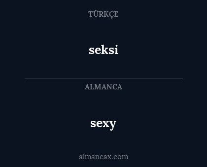 sexy - seksi