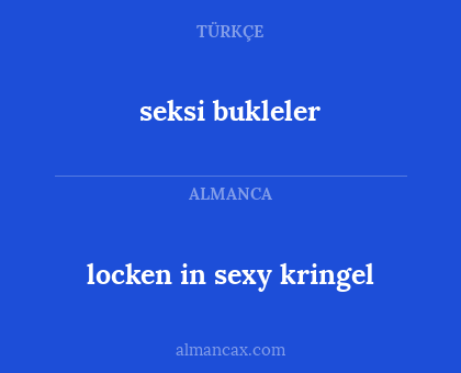 seksi bukleler - locken in sexy kringel