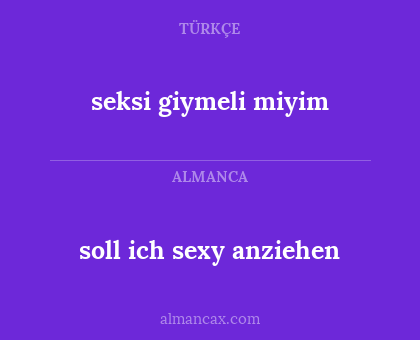 seksi giymeli miyim - soll ich sexy anziehen