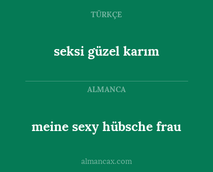 seksi güzel karım - meine sexy hübsche frau