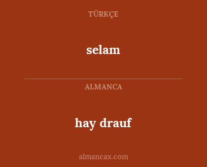 hay drauf - selam