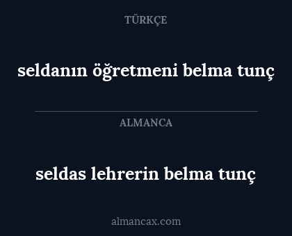seldas lehrerin belma tunç - seldanın öğretmeni belma tunç