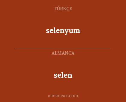selen - selenyum