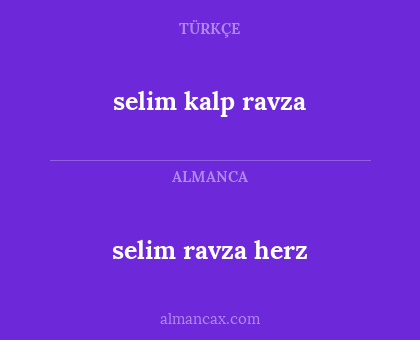 selim kalp ravza - selim ravza herz