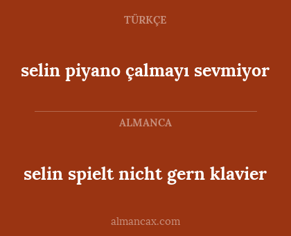 selin piyano çalmayı sevmiyor - selin spielt nicht gern klavier