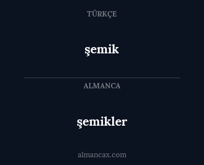 şemik - şemikler