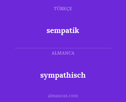 sempatik - sympathisch