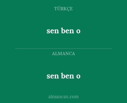 sen ben o - sen ben o
