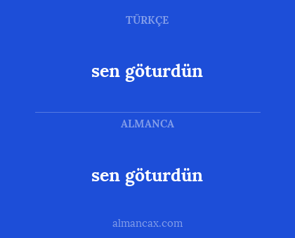 sen göturdün - sen göturdün