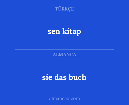 sen kitap - sie das buch